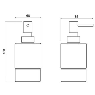 Дозатор настольный Timo Saona 13239/18 чёрное золото
